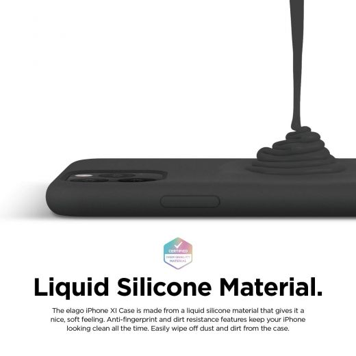 Чехол Elago Silicone Black для iPhone 11 Pro Max