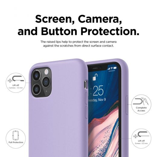 Чехол Elago Silicone Lavender для iPhone 11 Pro Max