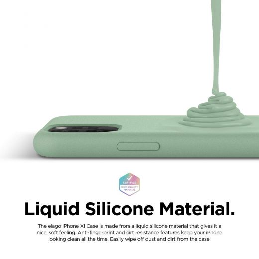 Чехол Elago Silicone Pastel Green для iPhone 11 Pro Max
