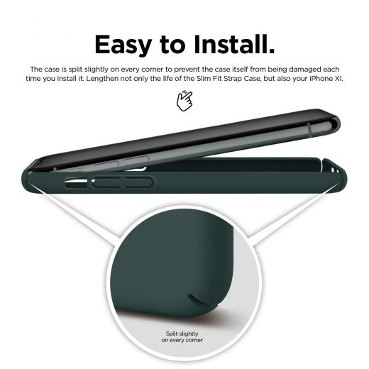Чехол Elago Slim Fit Midnight Green для iPhone 11 Pro Max