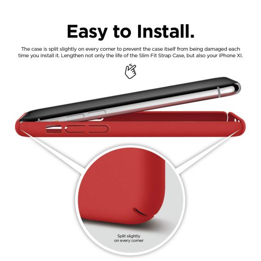 Чехол Elago Slim Fit Red для iPhone 11 Pro Max
