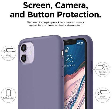 Чехол Elago Silicone Lavender Grey для iPhone 11