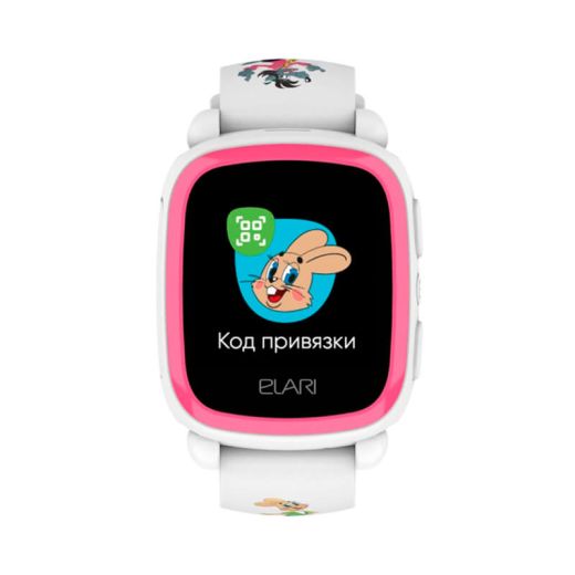 Дитячий смарт-годинник Elari KidPhone NyPogodi White с GPS-трекером (KP-NP-WP)