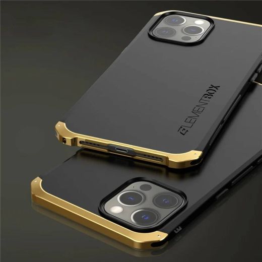Протиударний чохол Exoticase ElementBox Metal Armor Black Silver для iPhone 16 Pro Max