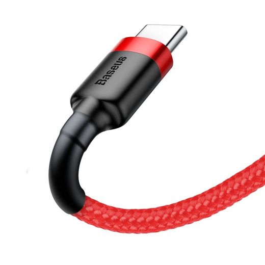Кабель Baseus Cafule USB-A - Type-C 2A 3m Red (CATKLF-U01)