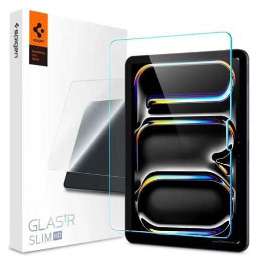 Защитное стекло Spigen Glas.TR Slim Tempered Glass Transparent для iPad Pro 11" M4 (2024) (AGL07787)