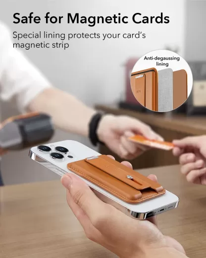 Магнітний гаманець для карт ESR HaloLock Magnetic Wallet Brown для iPhone