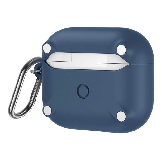 Силіконовий чохол з магнітами ESR HaloLock Magnetic Soft Case Blue для AirPods 3 