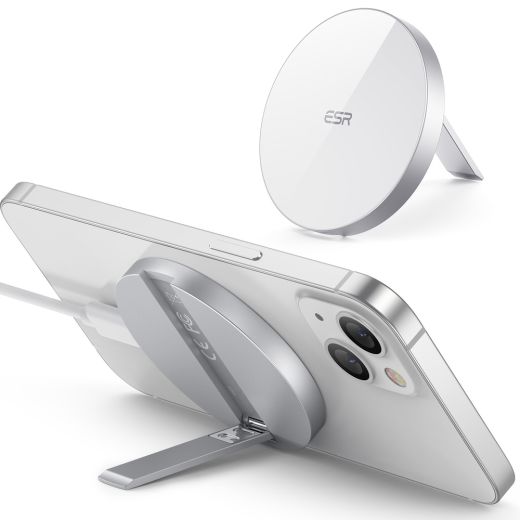 Бездротова зарядка з підставкою ESR HaloLock MagSafe Wireless Charger with Stand White