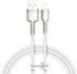 Кабель Baseus Cafule Series Metal Data Cable USB to Lightning 2.4A 2m White (CALJK-B02)