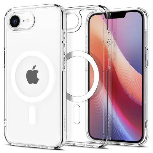 Прозорий чохол Spigen Ultra Hybrid MagSafe Clear White для iPhone 16e (ACS09139)