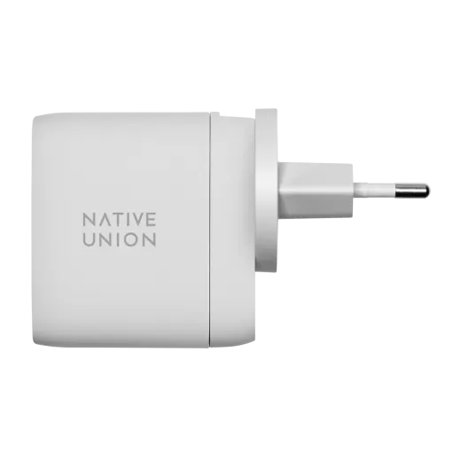 Сетевое зарядное устройство Native Union Fast GaN Charger PD 67W Dual USB-C Port White (FAST-PD67-WHT-INT)