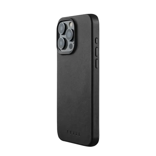 Кожаный чехол Mujjo Full Leather Case Black для iPhone 15 Pro