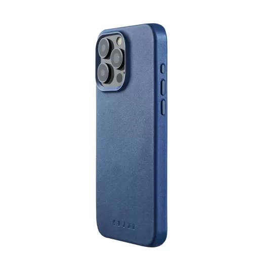 Кожаный чехол Mujjo Full Leather Case Monaco Blue для iPhone 15 Pro Max