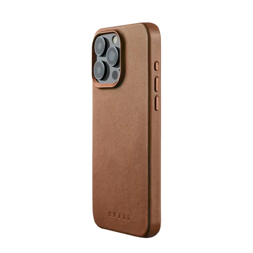 Кожаный чехол Mujjo Full Leather Case Dark Tan для iPhone 15 Pro Max