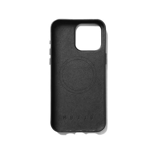 Кожаный чехол Mujjo Full Leather Wallet Case Black для iPhone 15 Pro Max