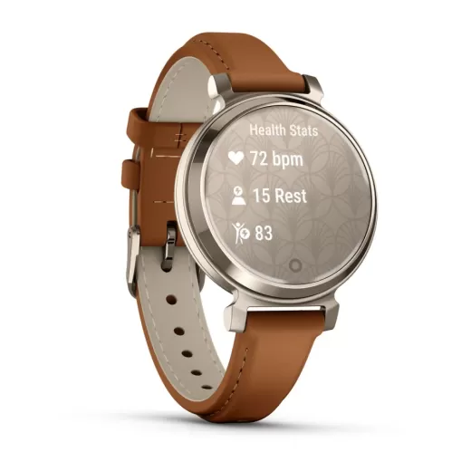 Смарт-часы Garmin Lily 2 Classic Cream Gold with Tan Leather Band (010-02839-02)