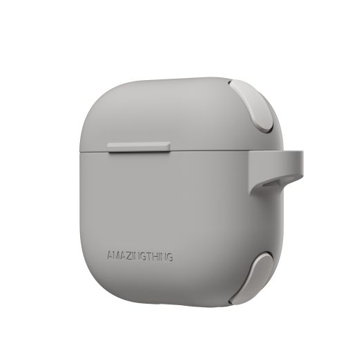 Силіконовий чохол AmazingThing Omni GripClip Case Titan Grey для Airpods 4 (APRO4OMGY)