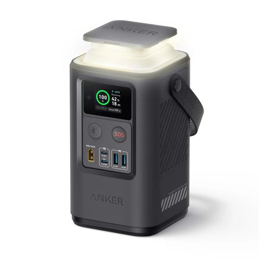Повербанк с фонариком Anker 548 Power Bank (PowerCore Reserve 192Wh) Grey (A12940A2)