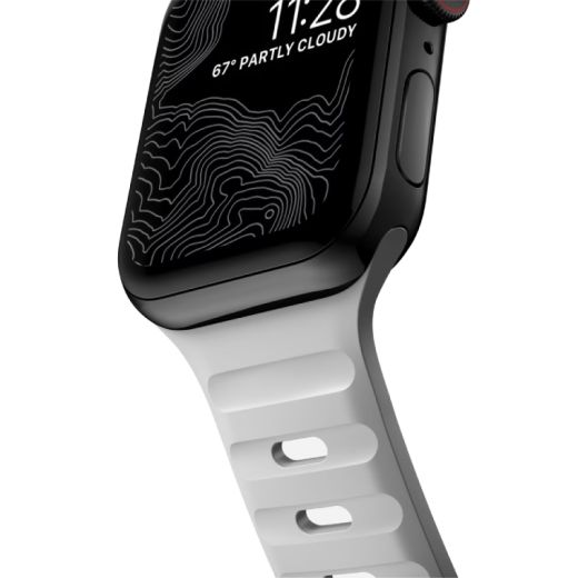 Силиконовый ремешок CasePro Sport Band Grey для Apple Watch 41мм | 40мм
