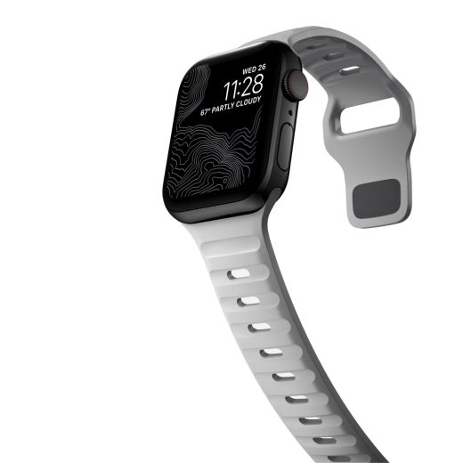 Силиконовый ремешок CasePro Sport Band Grey для Apple Watch 49мм | 45мм | 44мм