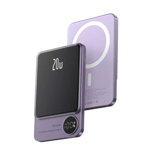 Внешний аккумулятор CasePro Power Bank Magnetic 5000mAh 20W Purple