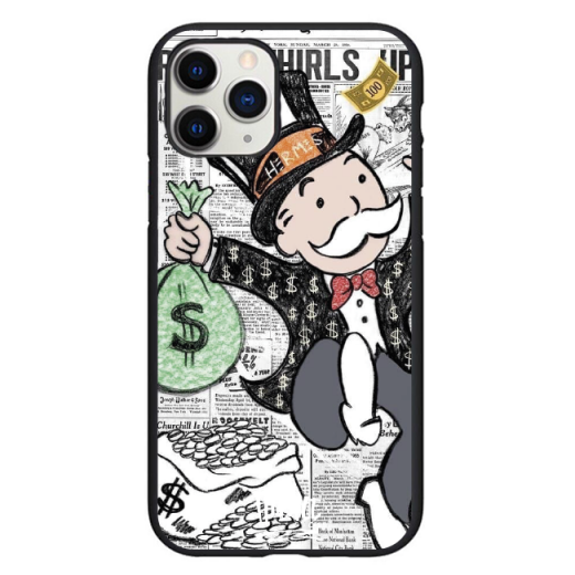 Чохол Hustle Case Monopoly Wallpaper Black для iPhone 13 Pro Max