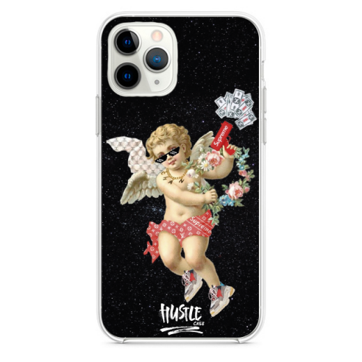 Прозрачный чехол Hustle Case Angel Supreme black Clear для iPhone 13 Pro