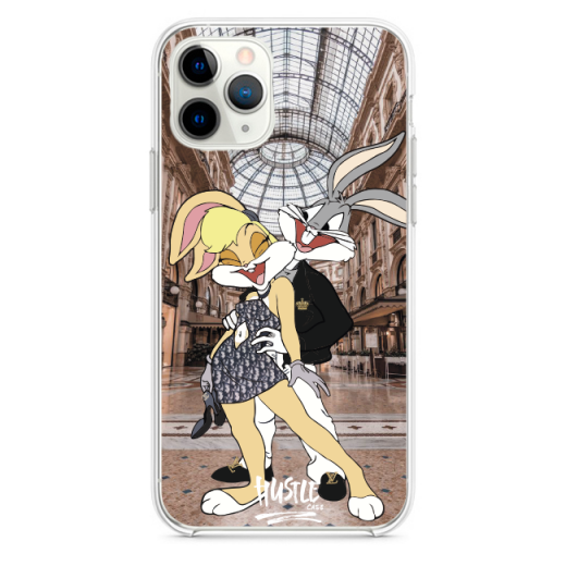 Прозрачный чехол Hustle Case Bucks Bunny Love 1 Clear для iPhone 13 Pro