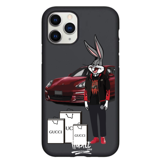 Чохол Hustle Case Bucks Bunny Porsche Black для iPhone 13 Pro