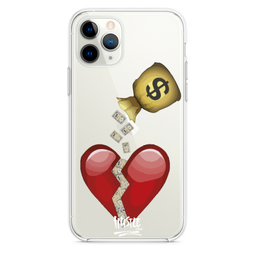 Прозрачный чехол Hustle Case Money Not Love Clear для iPhone 13 Pro