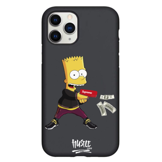 Чохол Hustle Case Simpsons Bart Gun Black для iPhone 13 Pro