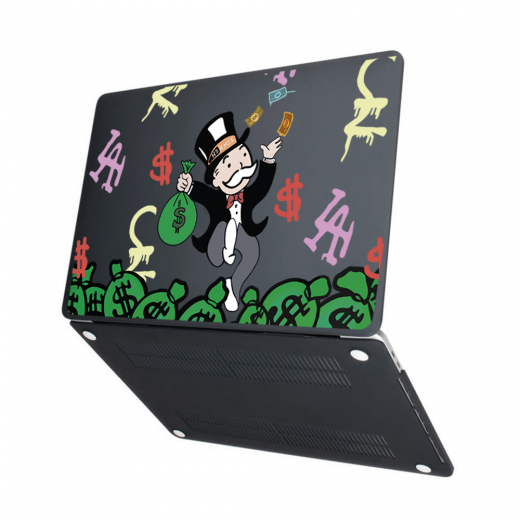 Чехол-накладка Hustle Case Mr Monopoly Black для MacBook Air 13" (M1 | 2020 | 2019 | 2018)