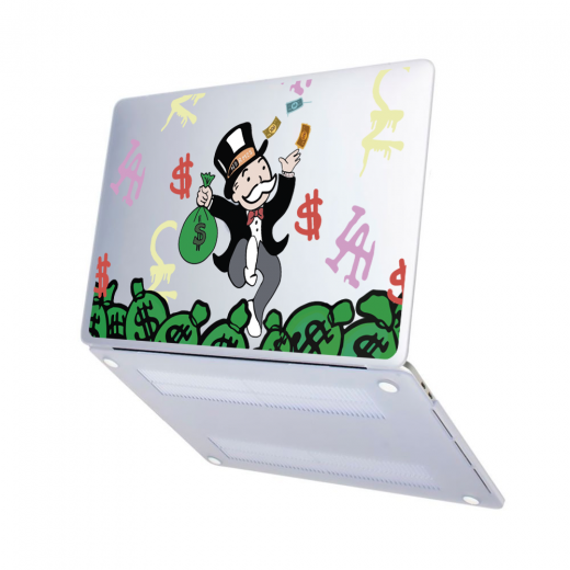 Чехол-накладка Hustle Case Mr Monopoly Matte Clear для MacBook Air 13" (M1 | 2020 | 2019 | 2018)