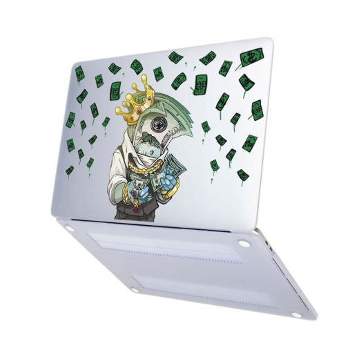 Чехол-накладка Hustle Case Mr.Bucks Matte Clear для MacBook Pro 13" (M1| M2 | 2020 | 2022)