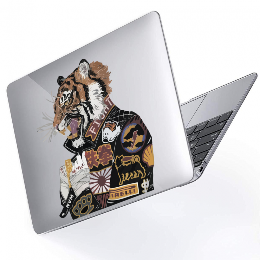 Чехол-накладка Hustle Case Tiger Clear для MacBook Air 13" (M1 | 2020 | 2019 | 2018)