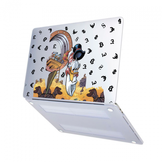 Чехол-накладка Hustle Case Scrooge Matte Clear для MacBook Pro 13" (M1| M2 | 2020 | 2022)