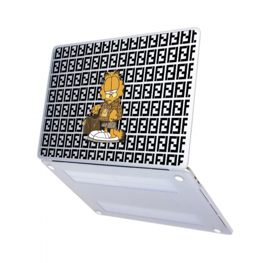 Чехол-накладка Hustle Case Garfield Matte Clear для MacBook Pro 13" (M1| M2 | 2020 | 2022)