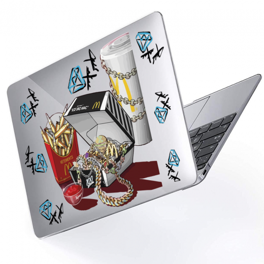 Чохол-накладка Hustle Case Ice Big Mac Clear для MacBook Pro 13" (M1| M2 | 2020 | 2022)