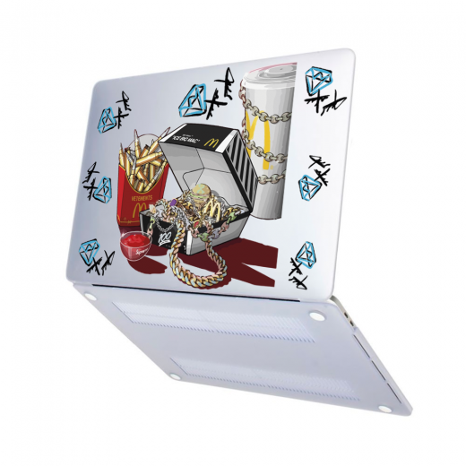 Чехол-накладка Hustle Case Ice Big Mac Matte Clear для MacBook Pro 13" (M1| M2 | 2020 | 2022)