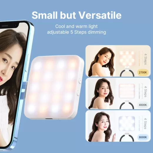 Свет для телефонов Ulanzi LT010 Magsafe Selfie Flip Ringlight White