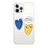 Чехол Oriental Case Hearts by Stepanova Clear для iPhone 13 mini