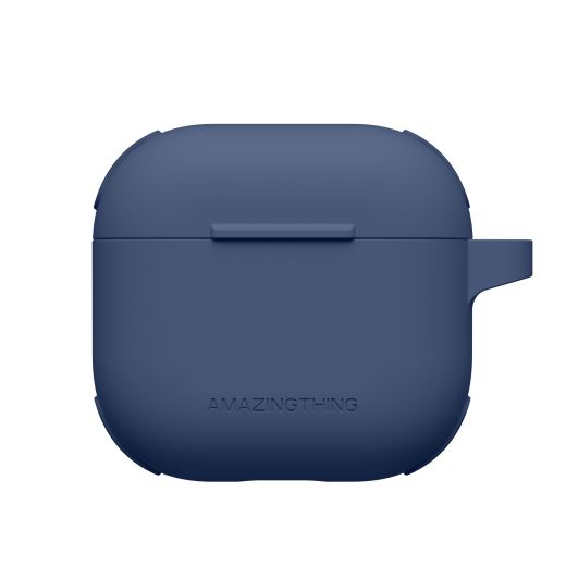 Силиконовый чехол AmazingThing Omni GripClip Case Titan Blue для Airpods 4 (APRO4OMDB)
