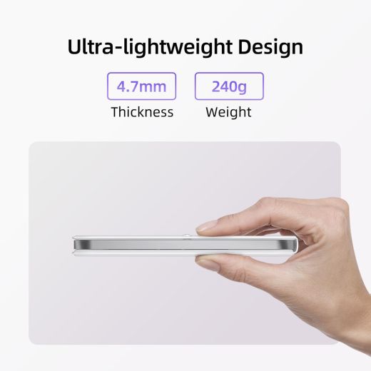 Чехол-клавиатура HOU Ultra Slim Keyboard Case White для iPad mini 6 | iPad mini 7 (A17 Pro)