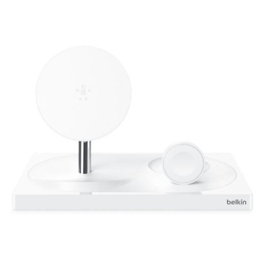 Беспроводная зарядка Belkin 3-in-1 Wireless Charger White для iPhone | Apple Watch | AirPods (WIZ004ttWH)