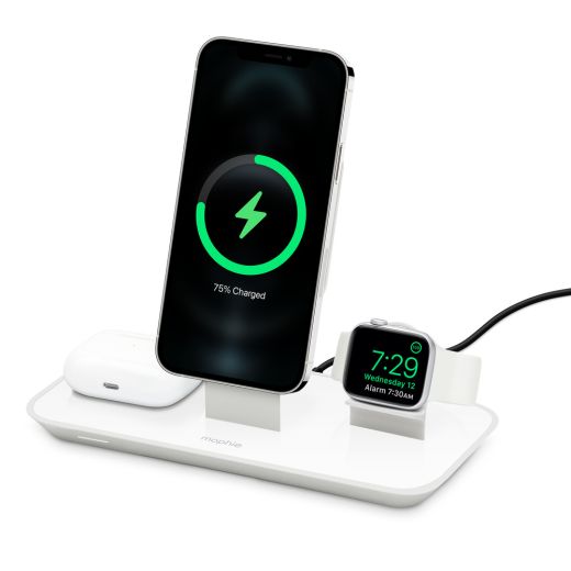 Док-станция MagSafe Mophie 3-in-1 Wireless Charging Stand (HPP82) для iPhone | Apple Watch | AirPods