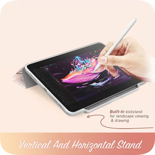 Чехол-подставка i-Blason Cosmo Case Marble Pink для iPad Air 13" (2024)