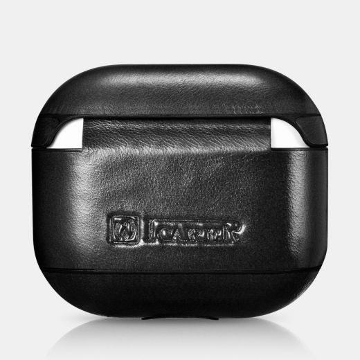 Кожаный чехол i-Carer Vintage Leather Case Black для AirPods 3