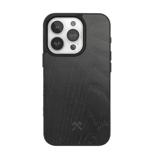 Деревянный чехол Woodcessories Bumper Case MagSafe Black oak для iPhone 15 Pro Max