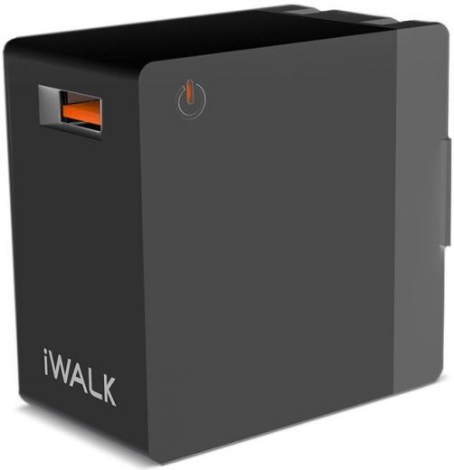 Адаптер iWalk Leopard Quick Charge 3.0 USB travel adapter Black (ADL005Q)